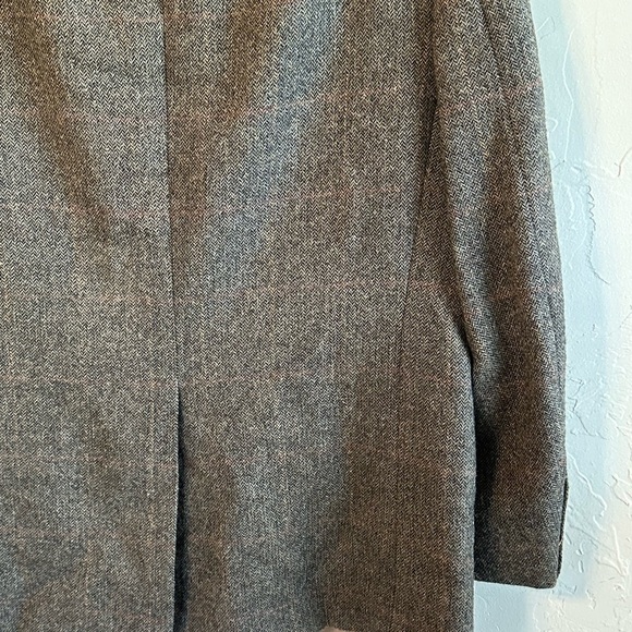 Classic Vintage Men’s Brown Wool/Alpaca Tweed Academia Preppy Blazer Sz 40S - Picture 9 of 13